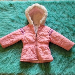 Pink vintage quilted coat toddler 2t